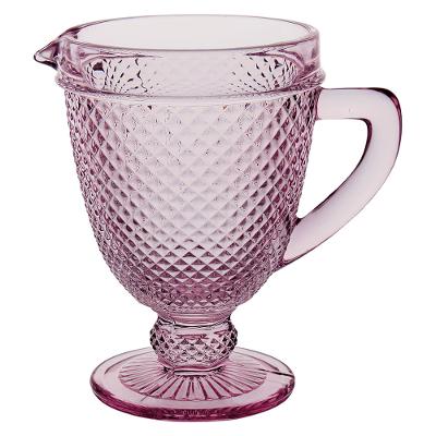 Jarra Vidro Rosa 1L Imperial 20X20X15Cm