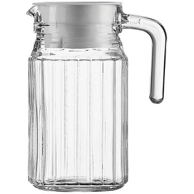 Jarra Transparente Tampa Vidro Branco 500 ml Luminarc Quadro