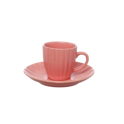 Xícara Café Bella Rosa 90 ml 4 Peças