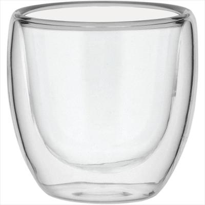 Xícara Café Parede Dupla Transparente 90ml Borosilicato - NH