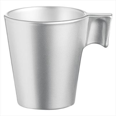Xícara Vidro Prata 80ml Luminarc Flashy Expresso 6x6x6cm