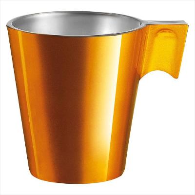 Xícara Vidro Dourado 80ml Luminarc Flashy Expresso 6x6x6cm