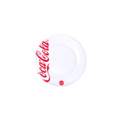 Prato Raso Coca-Cola Branco 25 cm