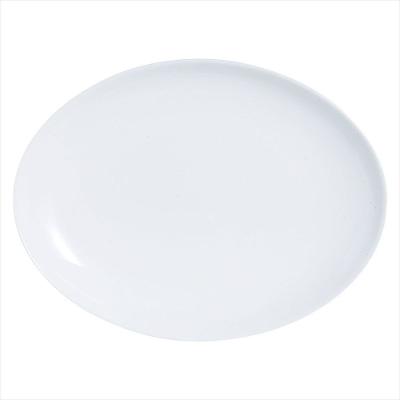 Prato Oval Vidro Temperado Branco Luminarc Diwali 3x25x33cm