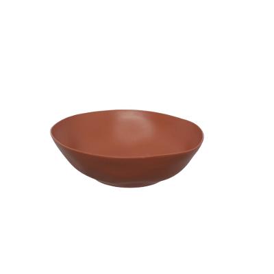Prato Fundo Fibra de Bambu Marrom 15 cm
