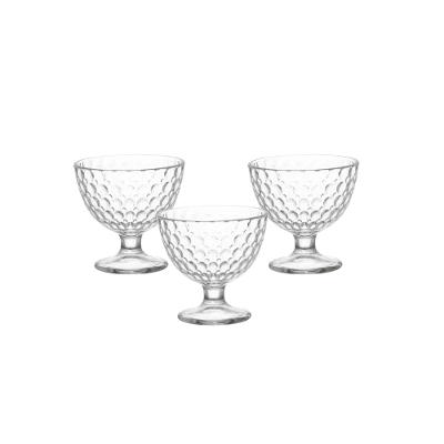 Taça com Pé Candice Dots Jogo 3 Peças Hauskraft