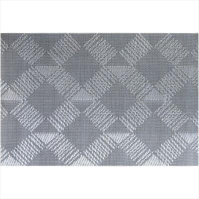 Lugar Americano 4 Peças Cinza PVC 45x30cm