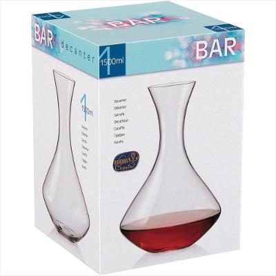 Decanter Vinho Bohemia Bar - 26x18x18cm 1,5L Cristal Transp