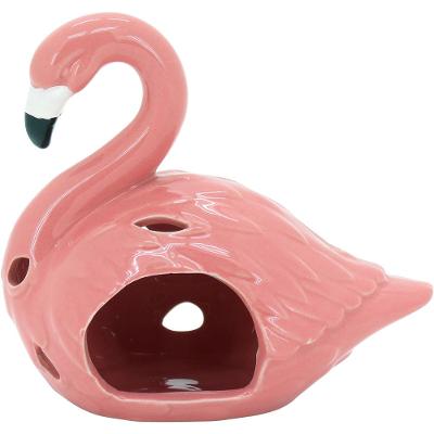 Flamingo Cerâmica Rosa Flamant 13X14X9Cm