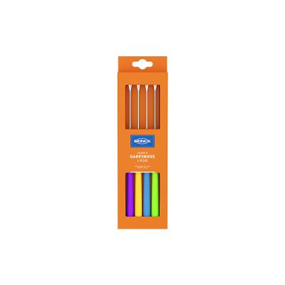 Conjunto Garfo para Fondue/Petisco 6 Peças Beli 24cm Coloridos Brinox