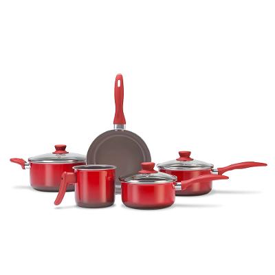 Conjunto Panelas 5 Peças Ceramic Life Easy Vermelho Brinox