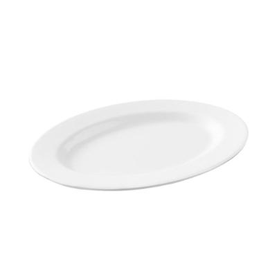 Travessa Oval Rasa Pasta Branco 30x22x2,5cm Haus Concept