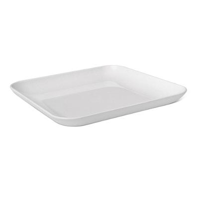 Travessa Quadrado Modern Branco 34,3x34,3x4,4cm Haus Concept