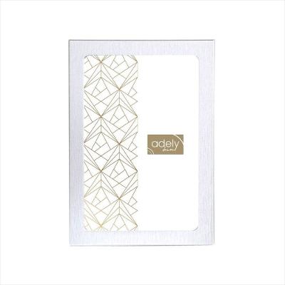 Porta-Retrato 10X15 Branco Escovado - Lumini - Adely Decor