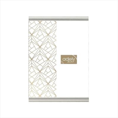 Porta-Retrato 15X20 Prata - Aluminio - Clip - Adely Decor