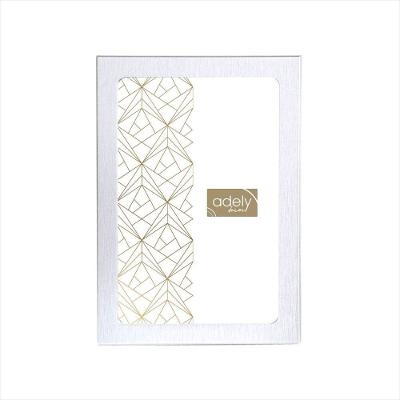 Porta-Retrato 20X25 Branco Escovado - Lumini - Adely Decor