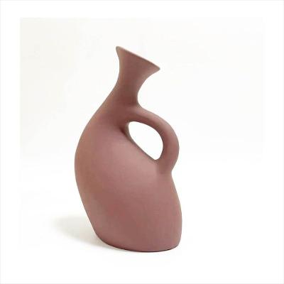 Vaso Marrom Ceramica Adely