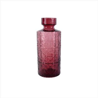 Vaso Vidro Roxo 16 x 37.5 cm
