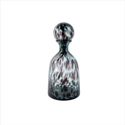 Vaso Vidro Verde E Preto 14.5 x 33.5 cm