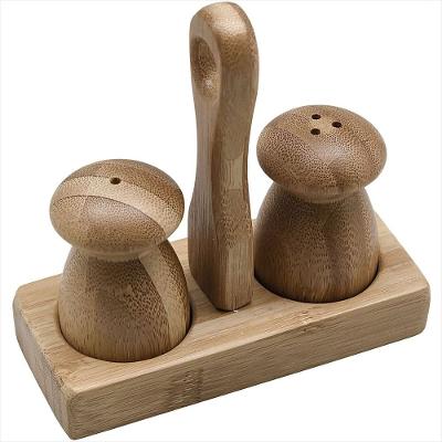 Jogo Saleiro e Pimenteiro Bambu