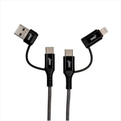 Ce303 Cabo Type-C 4 em 1: Type-C/Type-C USB/Type-C USB/Lightning Type-C/Lightning