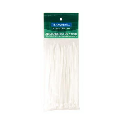 Abraçadeira de Nylon 190x3,4 mm Tramontina Branca