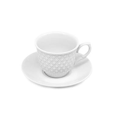 Xícara Chá Wembley Hauskraft Branco 150 ml 6 Peças