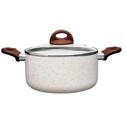 Caçarola com Tampa 20cm Ceramic Life Granada Indução Vanilla Brinox