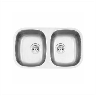 Cuba Dupla Retangular Vertical Aço Inox Acetinado 77X45 Tramontina