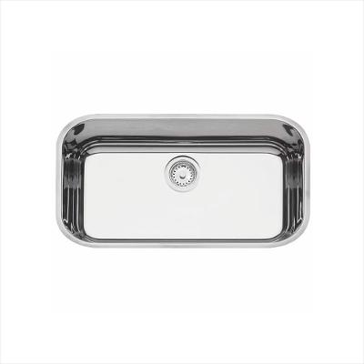 Cuba Retangular Perfecta 56×34 Inox Polida com Válvula Tramontina