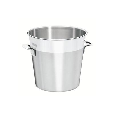 Balde para Garrafas Tramontina Cosmos Inox Fosco Borda em Brilho 20 cm 5,2 L