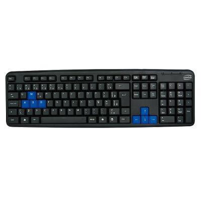 Teclado Gamer Iniciante Usb Newlik Level Tc308 Preto/Azul