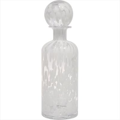 Garrafa Decorativa Messina Vidro Branco - GS