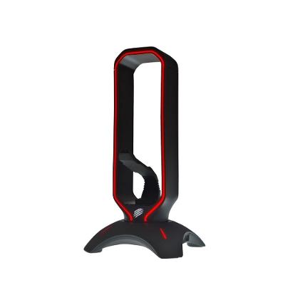 Suporte Para Headset Gamer Com Mouse Bungee E Hub - Squad Sg100 - Led Preto