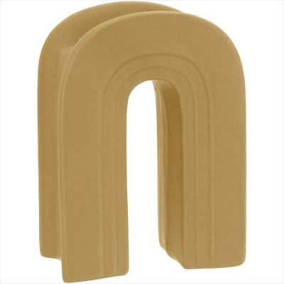 Vaso 18x13x7 cm Cerâmica Amarelo Opala - GS