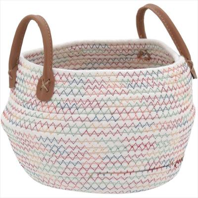 Cesta 17x25x23 cm Tecido Branco Colorê - GS