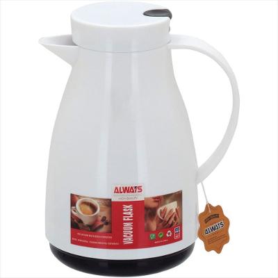 Garrafa Térmica 22x13x13 cm 500ml Plástico Branco Ampola Vidro Blanc - GS