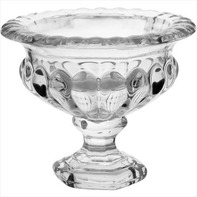 Centro de Mesa 10x13x13 cm Cristal Eco Transparente Com Pé Proença - GS