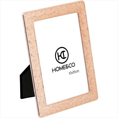 Porta-Retratos Metal Dourado 10x15 Home&Co Duetto 17x15x2 cm