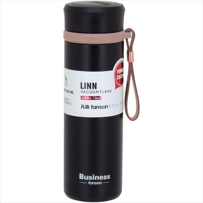 Garrafa Térmica 500ml Inox Preto Parede Dupla Business - GS