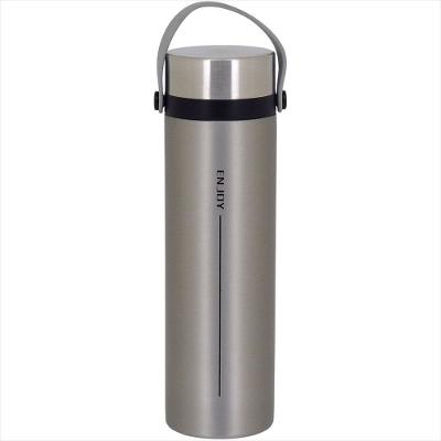 Garrafa Térmica 23x6x6 cm 450ml Inox Prata Parede Dupla Enjoy - GS