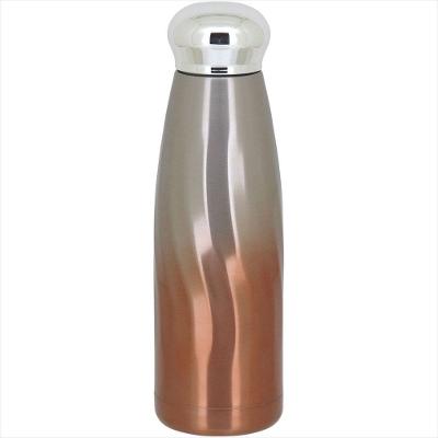 Garrafa Térmica 22x6x6 cm 380ml Inox Laranja Parede Dupla Trenton - GS