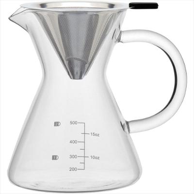 Cafeteira com Filtro 17x16x12 cm 600ml Borosilicato Transparente Kanne - GS