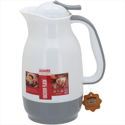 Garrafa Térmica 25x13x13 cm 1L Plástico Cinza Ampola Vidro Alwa - GS