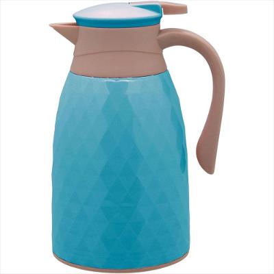 Garrafa Térmica 25x17x14 cm 1L Plástico Azul Ampola Vidro Khenze - GS