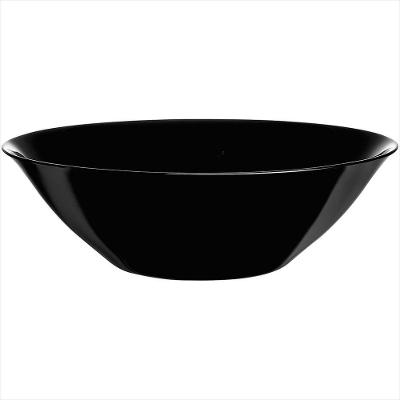 Saladeira Carine 9x27x27 cm 2,4L Vidro Temperado Preto - Luminarc