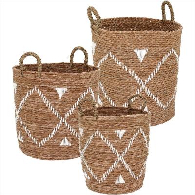 Cesta Fibra Natural 3 Peças - GS