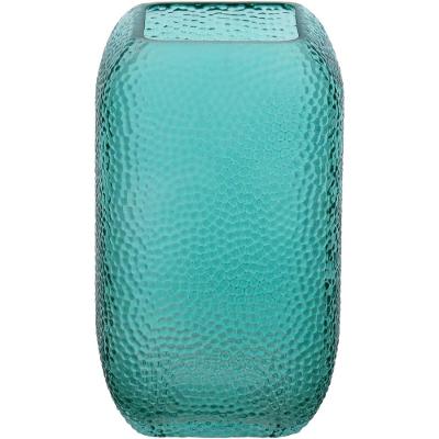 Vaso 20X13X13Cm Vidro Azul Gs