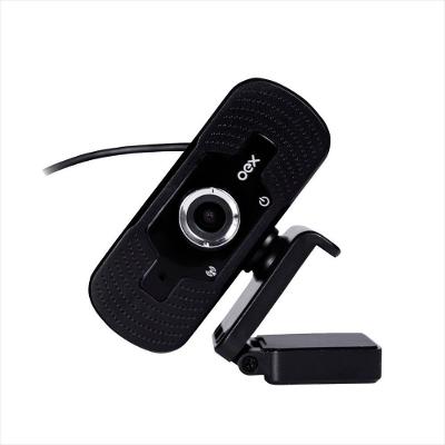 Webcam 1080P Full HD com Microfone Unidirecional - Plug And Play Preto