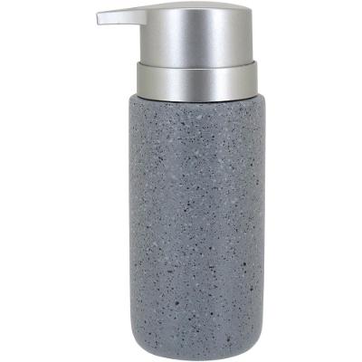 Porta Sabonete Liquido Clássico 260Ml Cerâmica Cinza Gs